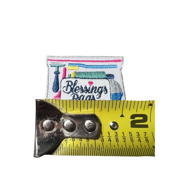 NEW Girls Scout Hygiene 1.5" Blessing Bag Embroidery Patch Multicolor Camping - Picture 2 of 2